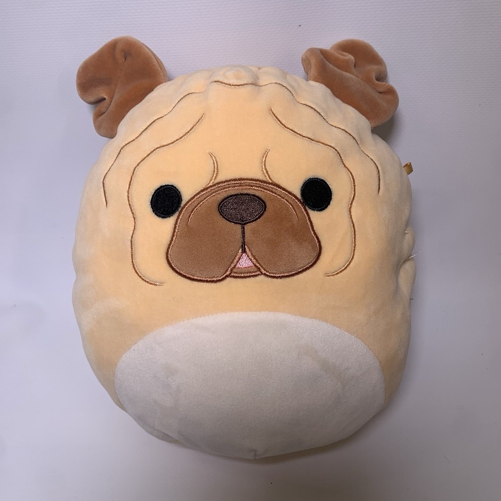 Kellytoy Plush Unisex 9'' Bronk The Bulldog Tan Squishmallow